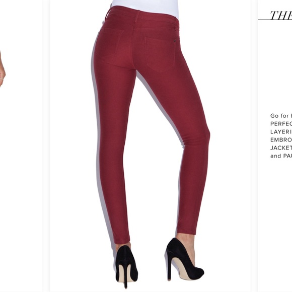 JustFab The Perfect Jegging in Oxblood - Picture 3 of 8